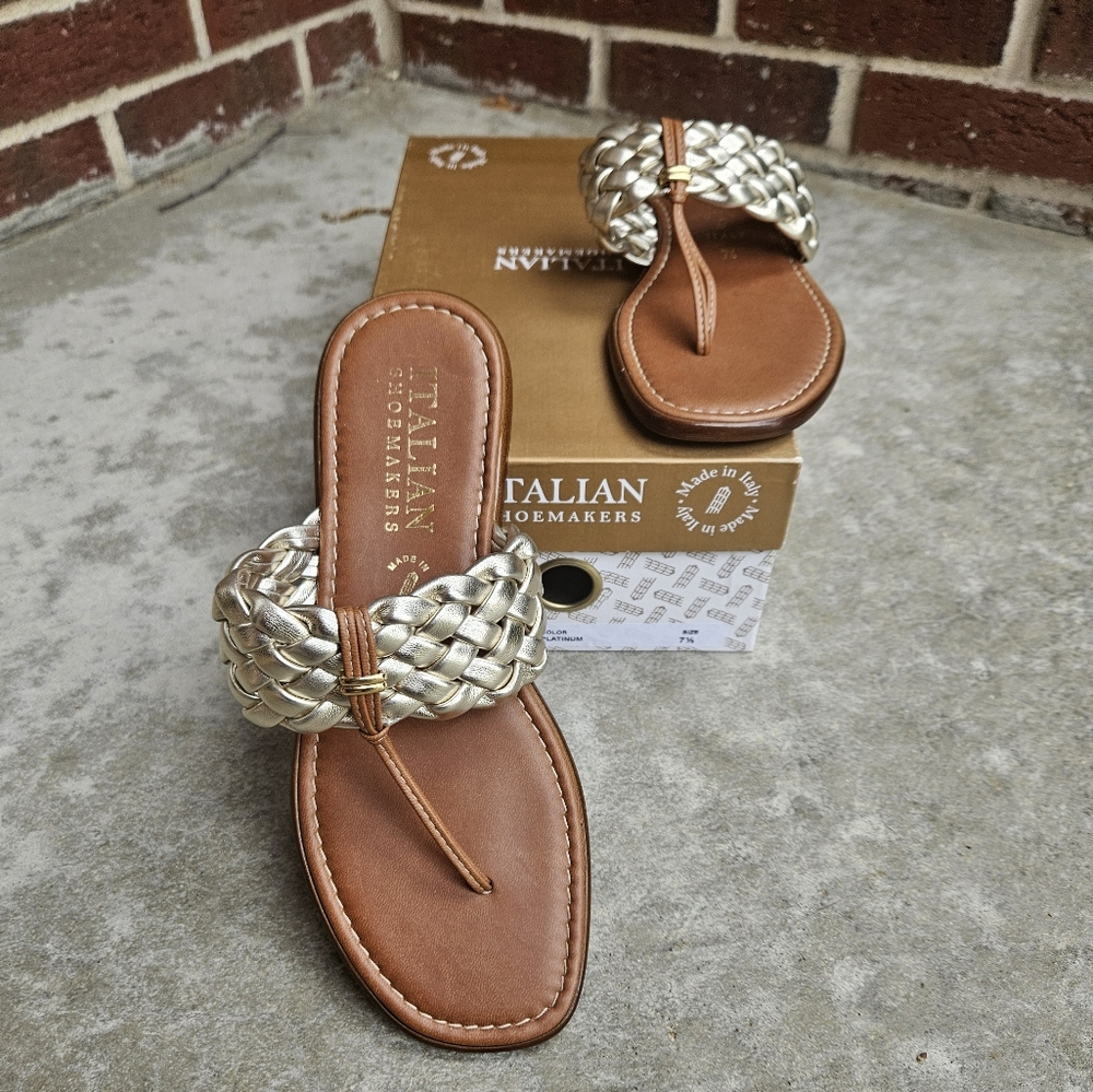 NIB Italian Shoemakers Sandals, sz 7.5